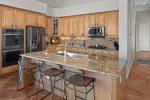 The custom kitchen is a chef`s dream